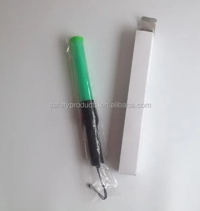 length 41cm and 4pcs green leds police traffic baton