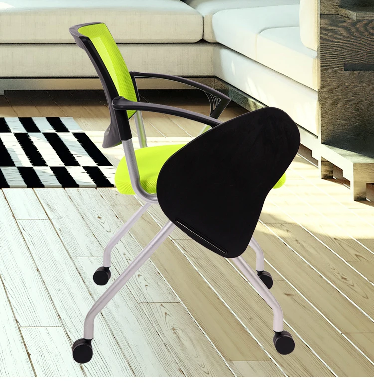 Премиум стальной складной тренировочный стул с правой рукой стол