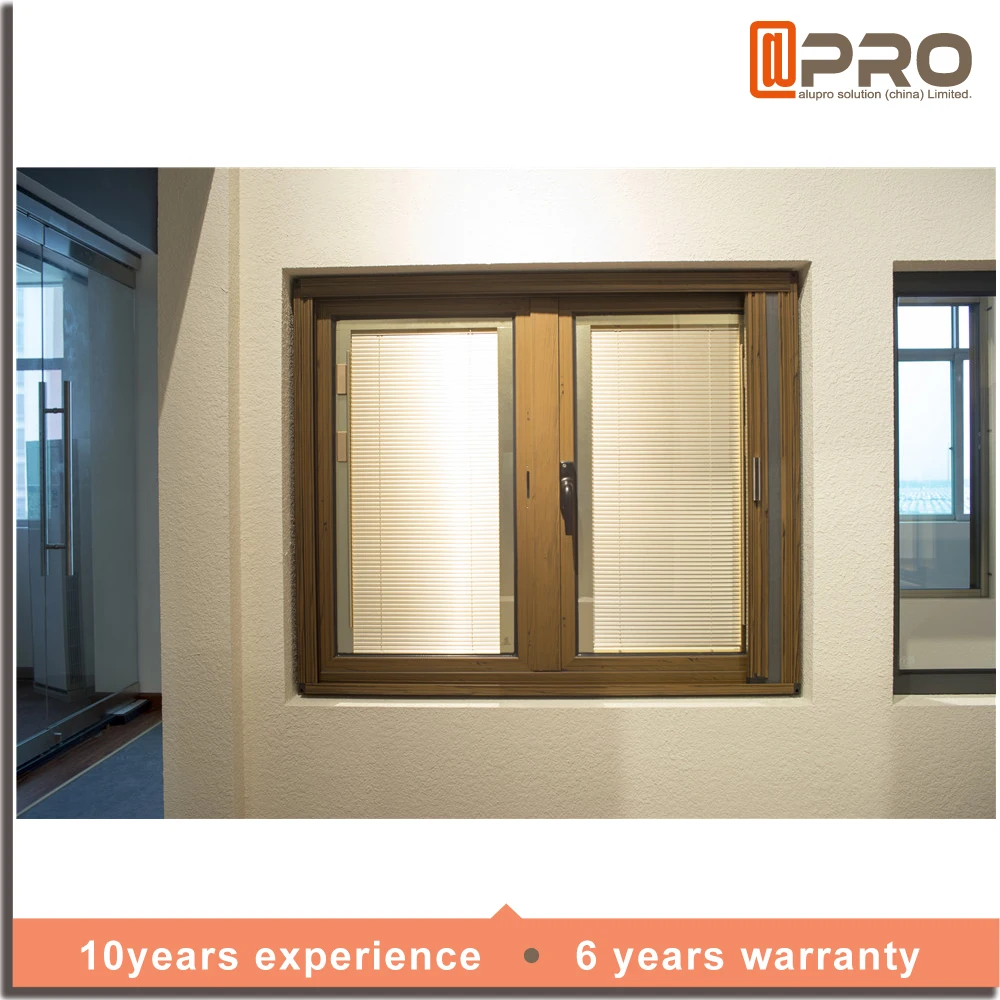 Aluminium awning windows burglar proof casement window with grill design and mosquito nets BayWindow with blinds louvers