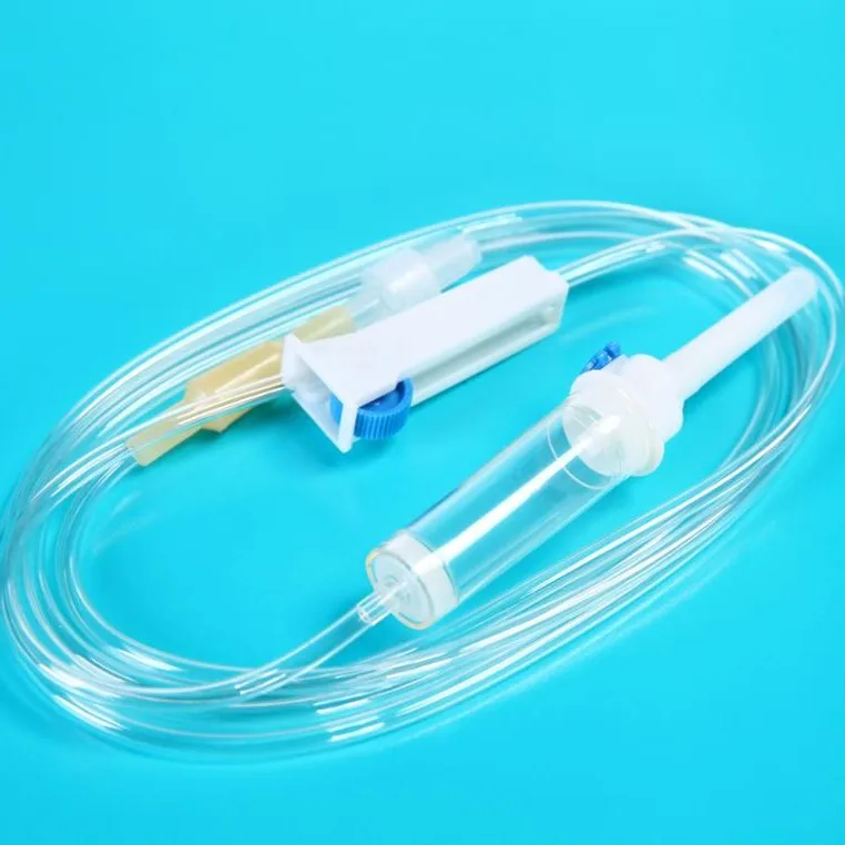 Disposable Infusion Drip Giving Set with infusion filter Flow Regulator