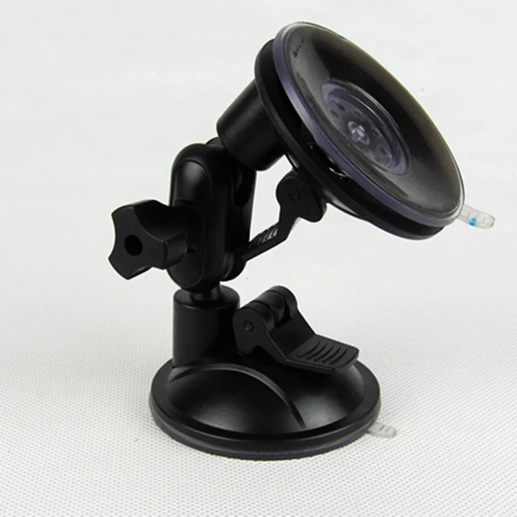 S65B+65 Universal adjustable Double Suction Cup Rotatable Tablet Phone Car Holder Stand Bracket Black