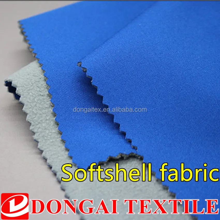 windproof waterproof breathable 3 layer TPU bonding softshell fabric