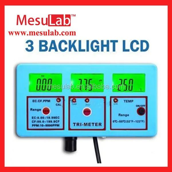 Качество воды тест метр Онлайн PH/Температура/EC/CF/TDS/ОВП Метр