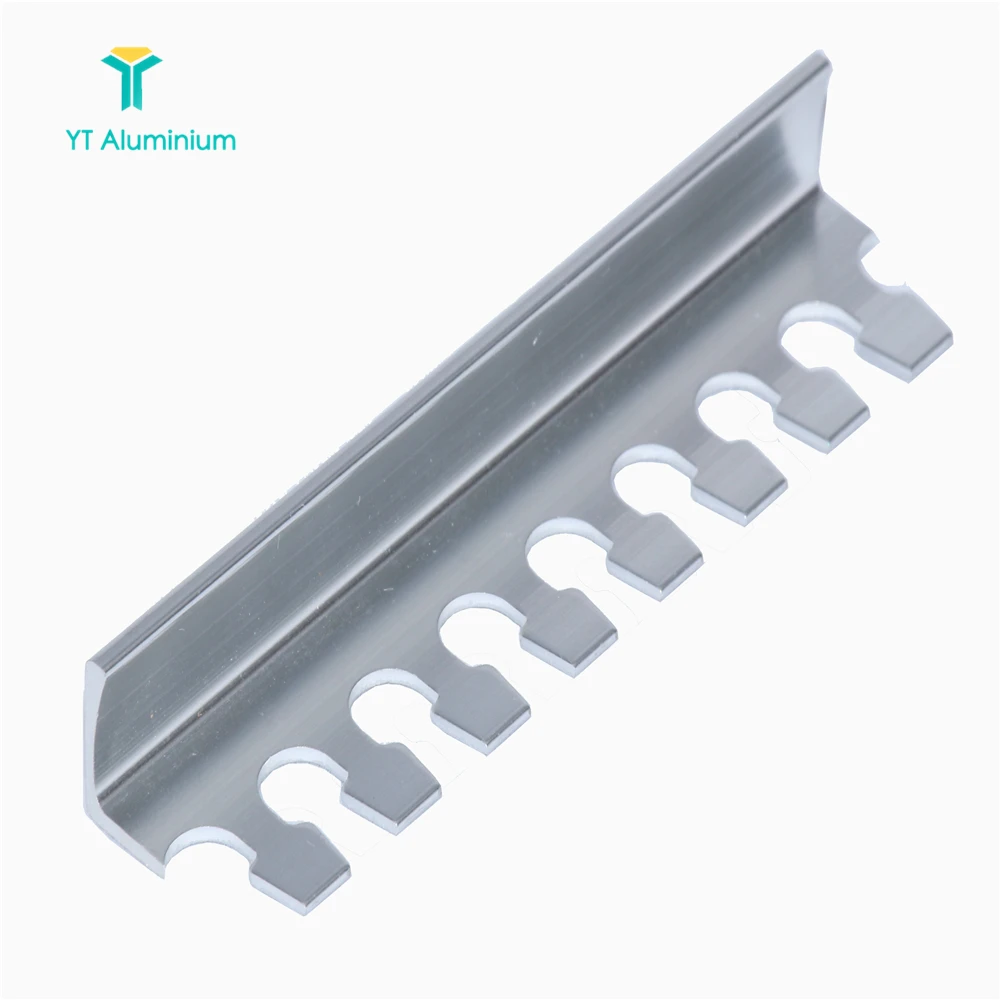 Flexible Silver Tile Edge Trim Ceramic Tile Trim Straight Edge L Shape Trim Strip