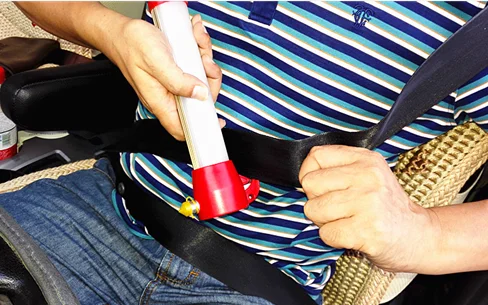 6 in 1 emergency LED safety hammer auto car window glasses breaker seat belt cutter rescue hammer