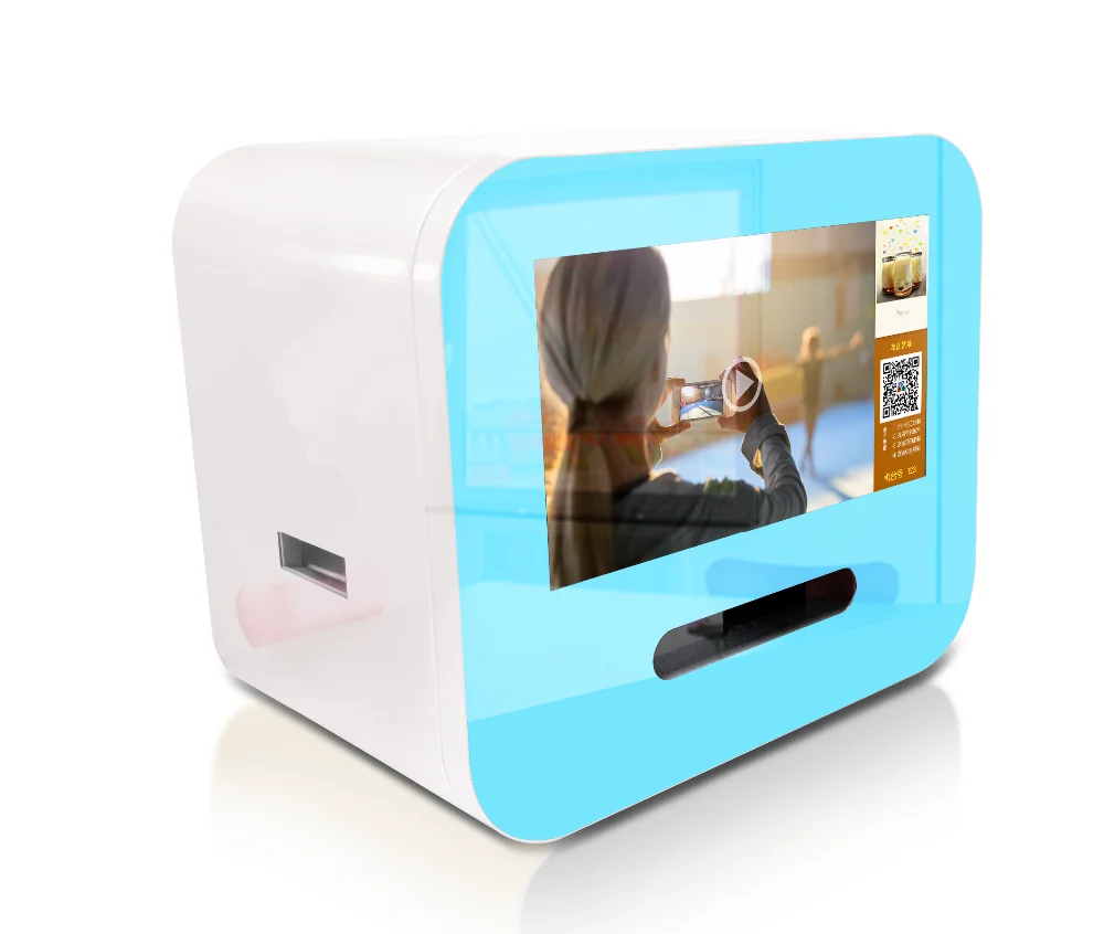 Table Interactive digital LED wechat photo printer kiosk hot selling