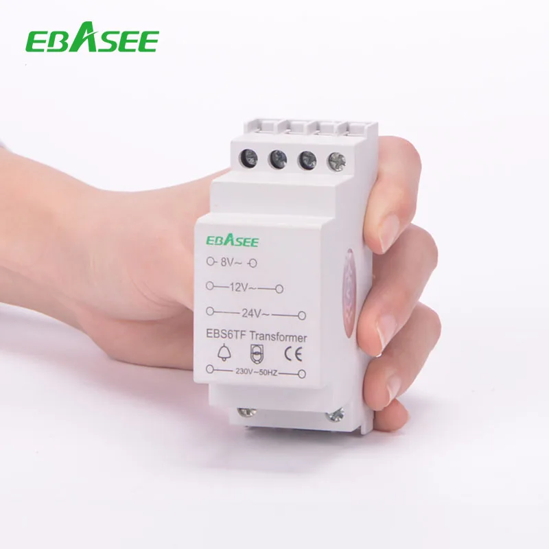 Low voltage Modular Din-rail type Output voltage 4V, 6V, 8V, 12V, 16V, 24V Electrical bell transformer