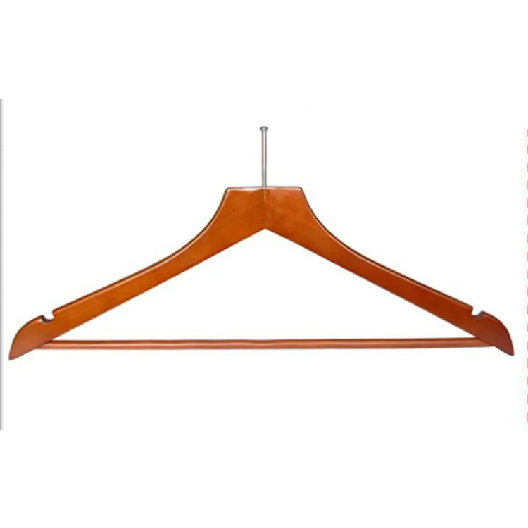 Китай оптовая продажа Противоугонная деревянная вешалка для гостиницы