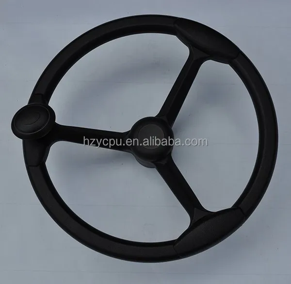 black universal steering wheel polyurethane foam