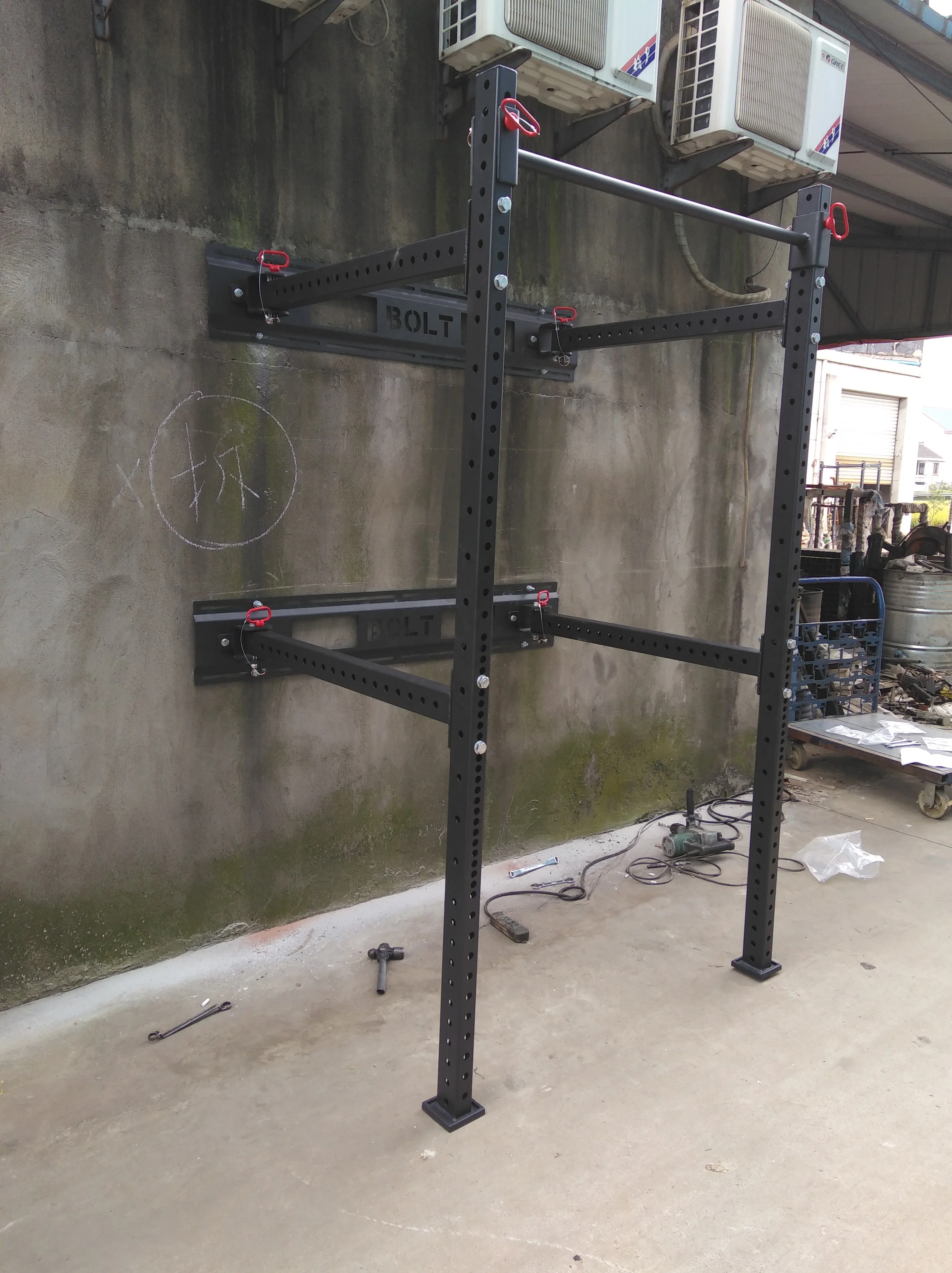 Facoty High quality Professional Wall Mount Squat Foldable rack collapsible rack