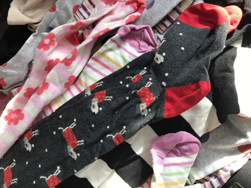 Cheap colorful cotton kids tights instock