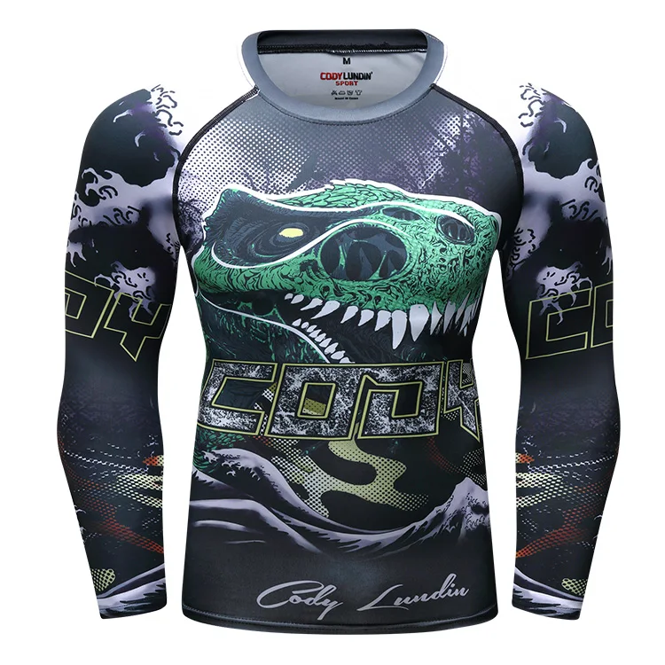 Cody Lundin custom rashguard с длинным рукавом bjj rashguard mma