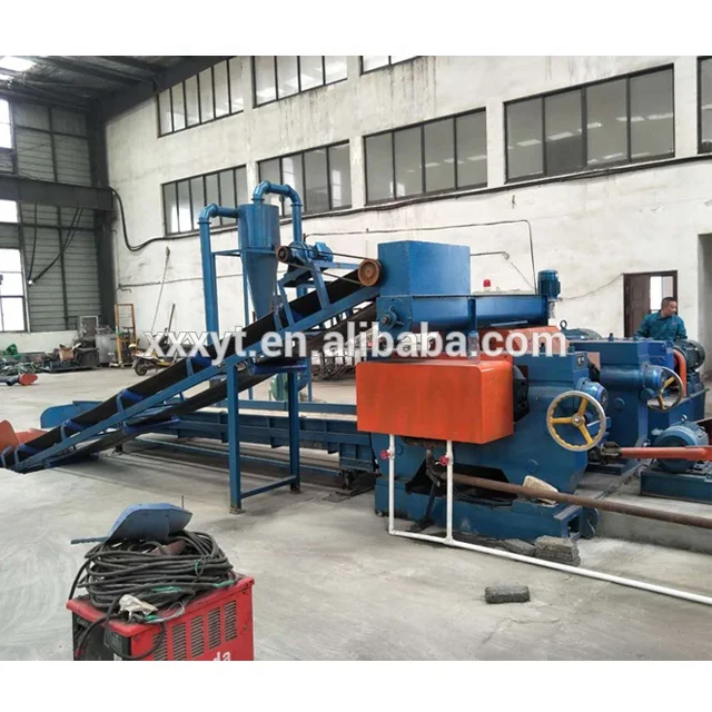 Automatic waste tyre recycling machine/tire recycling production line/tyre shredder line