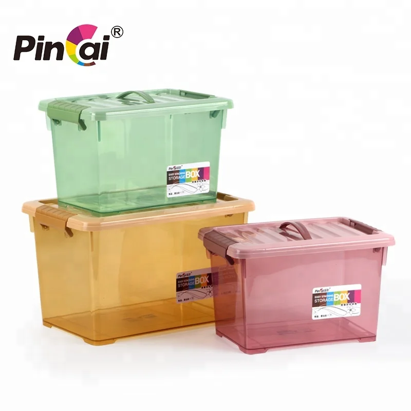 household products 20225L/9L stackable organizer clear plastic  toy organizers and storage