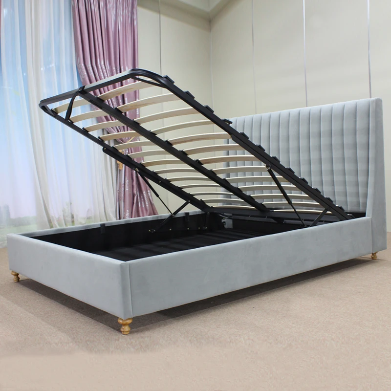 
queen size solid wood storage bed frame modern 