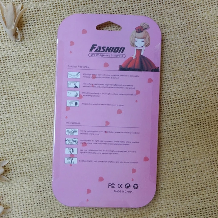 
Custom logo sliding blister card packaging Smart cell phone cover case retail packing blisters 