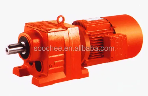 Taiwan TECO westing house R series helical gear box with geared motor