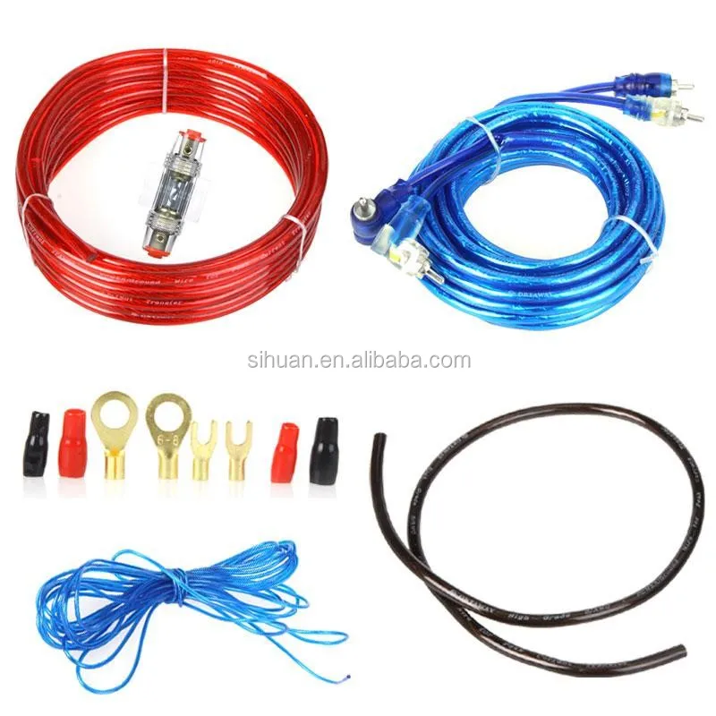 TRUE 0 4 8 Gauge AWG Complete Amplifier / Amp Car Audio Installation Wiring Kit New