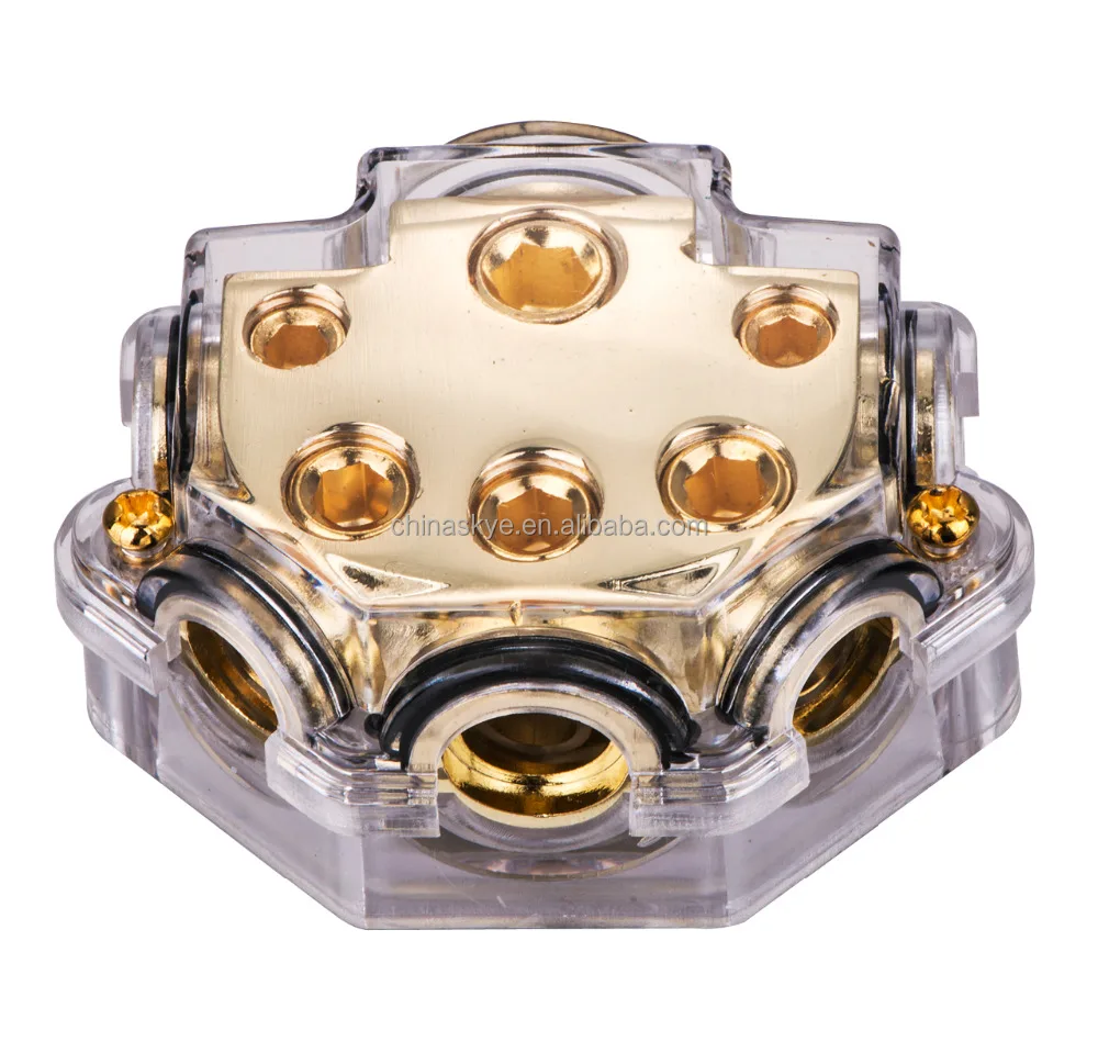 0/1 GAUGE TO 8X2 4X2 2X1 GAUGE POWER/GROUND DISTRIBUTION BLOCK CAR AUDIO SKPD-02G