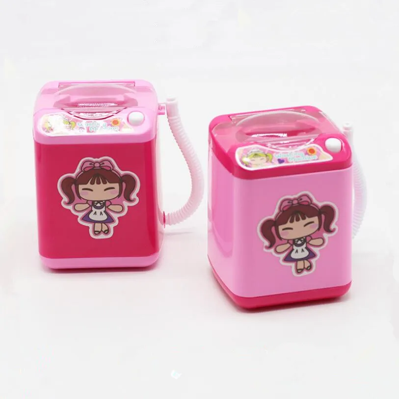 Детская пластиковая имитационная игрушка, Мини электрическая стиральная машина, ролевые Игрушки для девочек (62206569628)