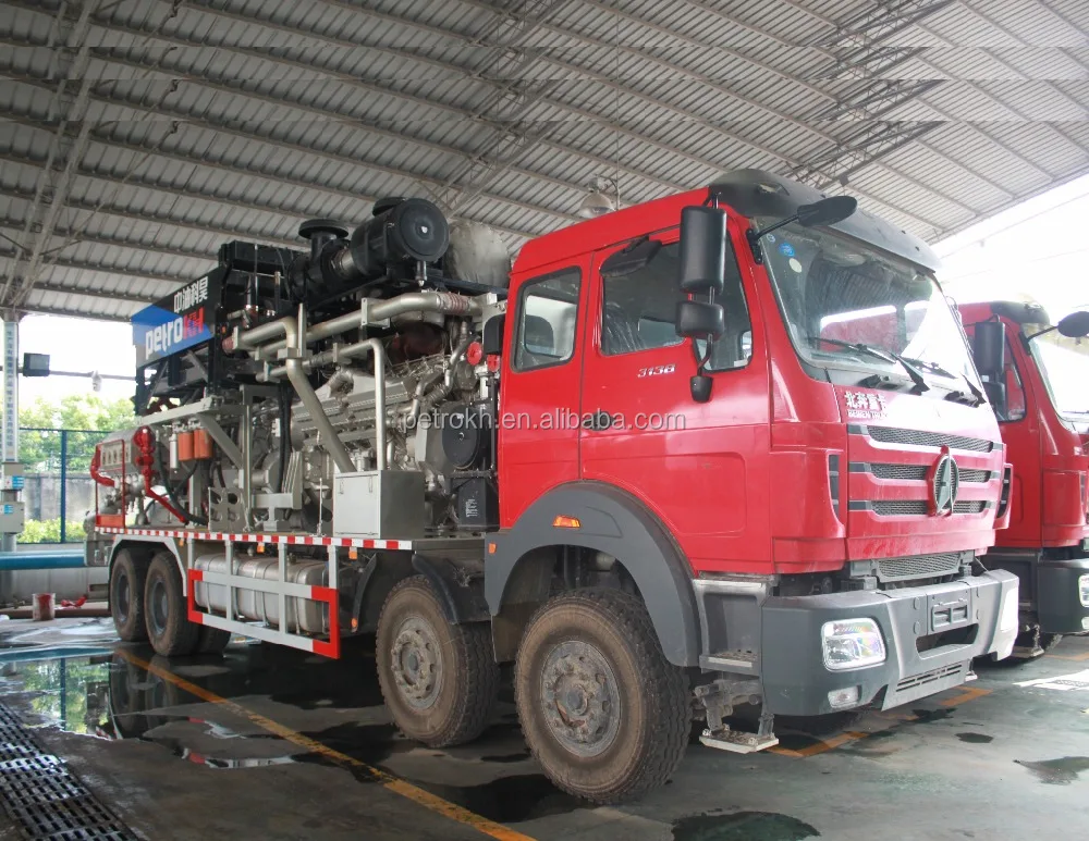 
1800 frac установка для бурения нефтяных месторождений с тяжелым растрескиванием впрыска скважин, легкий необработанный грязевой насос, производство сбора газа и нефти 