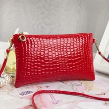 2015 Women Leather Handbags Crocodile Messenger Crossbody Clutch Shoulder Handbag For Women Bag