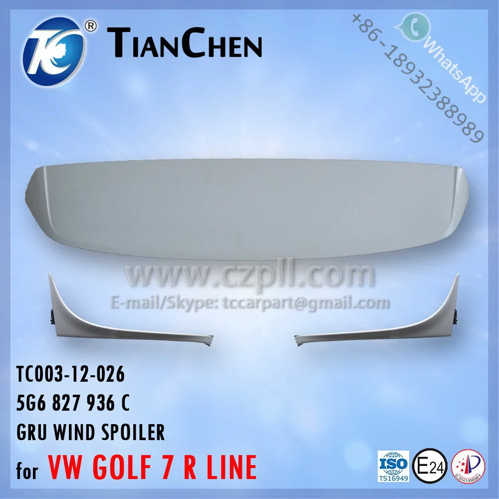 WIND SPOILER for GOLF 7 R / REAR SPOILER FOR VW GOLF R / 5G6 827 936 C - 5G6827936C - 5G6827936