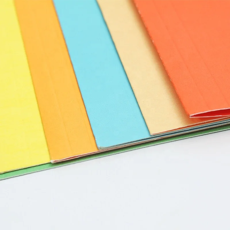 Fudek eco-friendly manila paper a4 fc colorful simple design presentation paper file folder