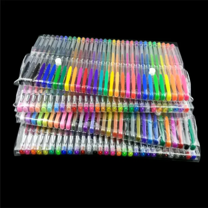 160colors Metallic Glitter Pastel Rainbow colors Ink Gel Pen
