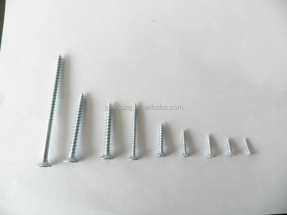 Furniture screws yellow zinc plated high quality Made in China