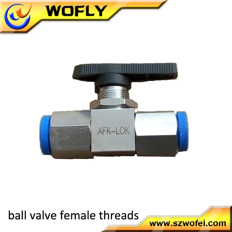 Manual Operating Three Way NPT Female Thread Male Ball Valve Stainless Steel