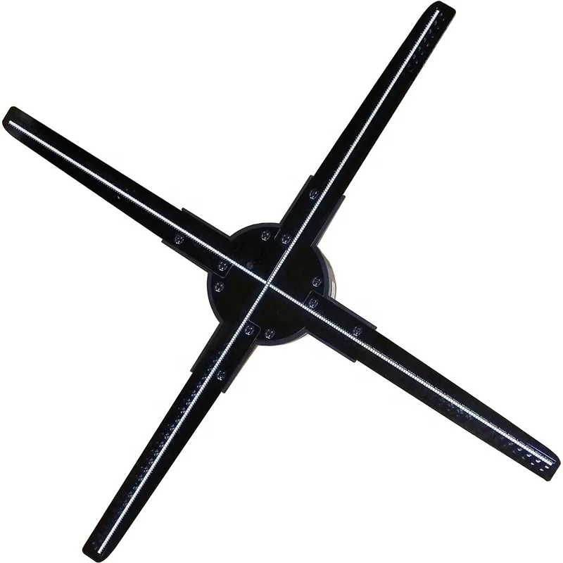 China factory supplier best cheap 3D hologram fan displayer 50*50cm ,1600cdm brightness holographic wifi APP Cloud management