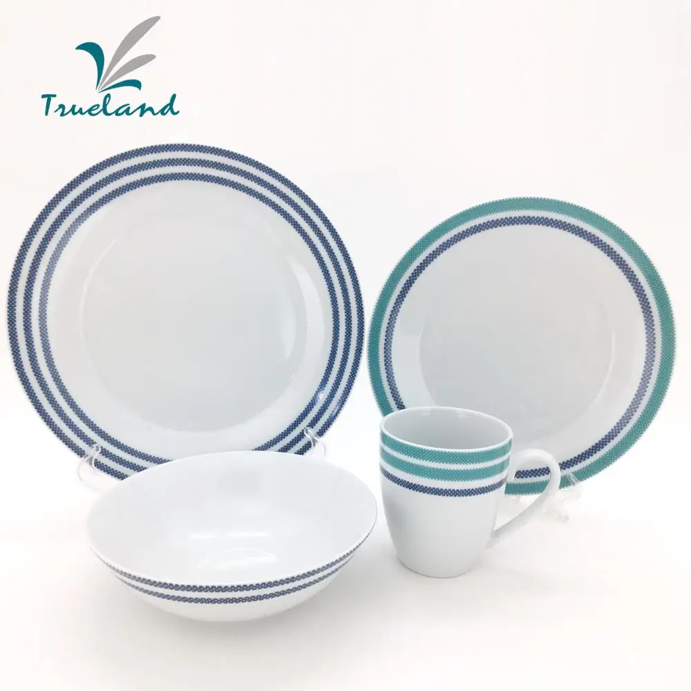 
20pcs Porcelain Chinese Dragon Plain White Dinnerware Set 