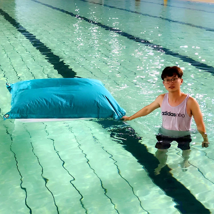 Custom Wholesale Summer Pool Bean Bag Popular Outdoor Beach Bean Bag Large Waterproof Floating Bean Bag Lazy Sofa