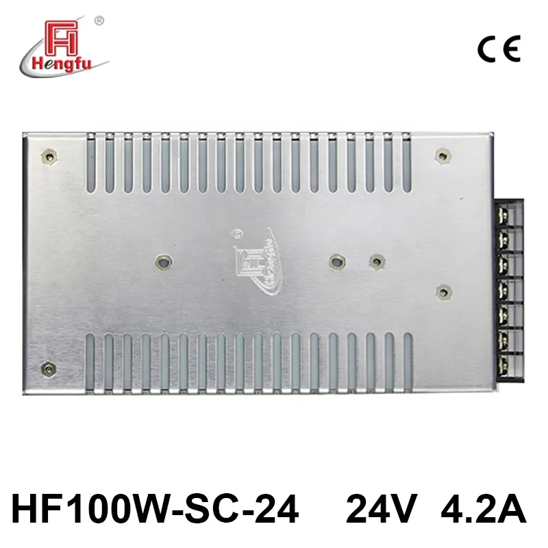 
24V 4.2A Hengfu HF100W-SC-24 SMPS single output AC DC CE PFC switching power supply 