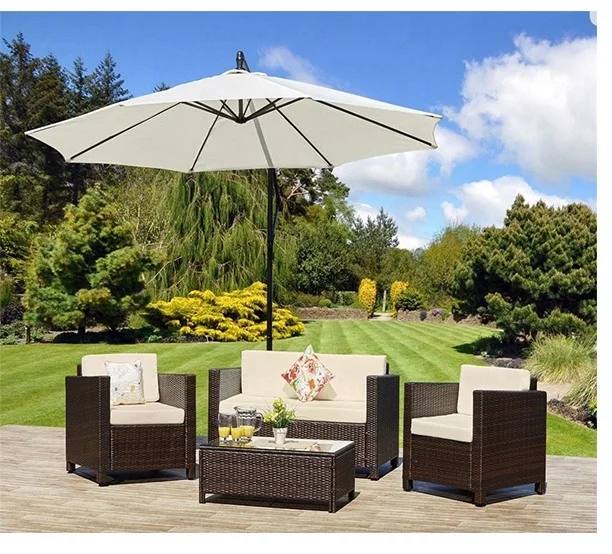 plastic feet for outdoor rattan wicker furniture patio furniture with long guarantee