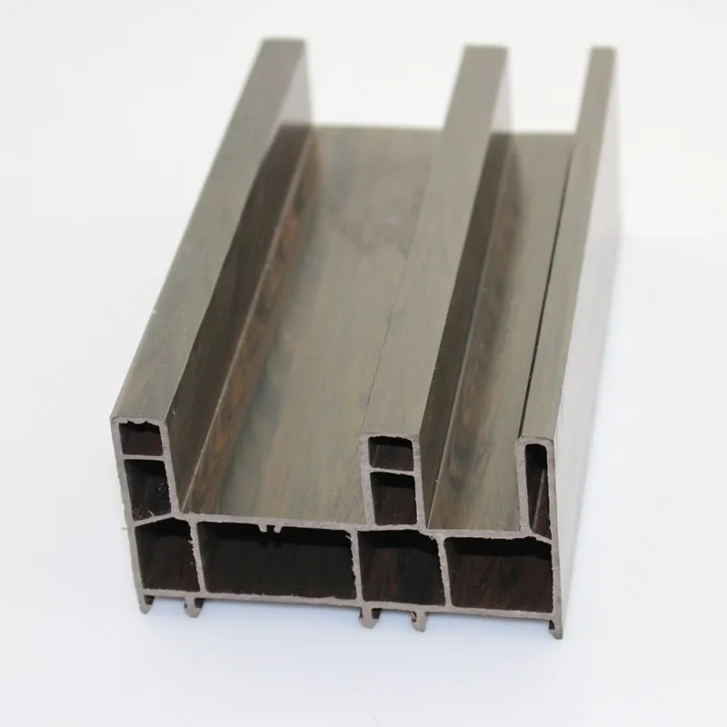 Enviroment friendly UPVC casement window frame plastic windows profile