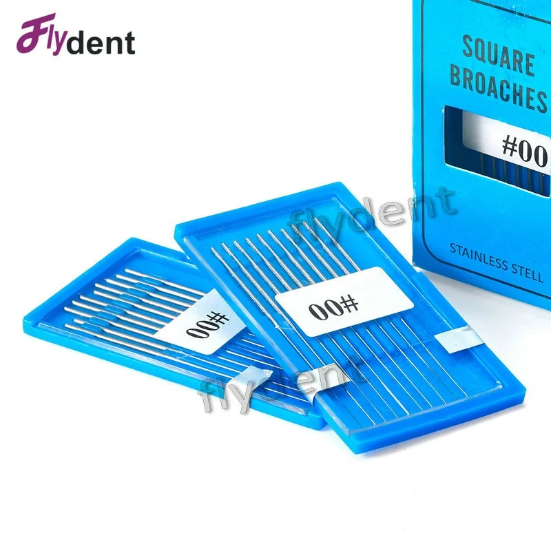 
Dental Root Canal Cleaning Smooth Needle Dental Square Broaches barbed broaches for Root cleaning 