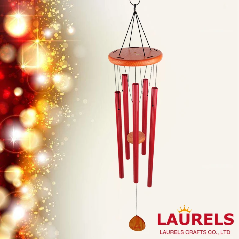 
40inches Christmas red wind chime for the birthday of the Jesus Christ indoor and outdoor decorating 