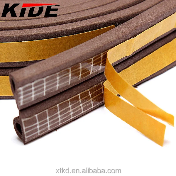high quality epdm rubber self-adhesive door weatherstrip