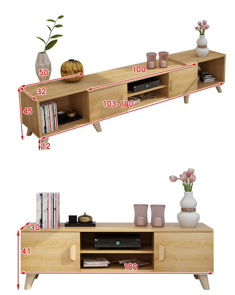 
Table TV Modern Coffee Table And TV Stand Set 