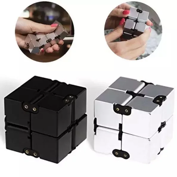 Stress relief ABS plastic infinity cube desk mini magic fidget cube