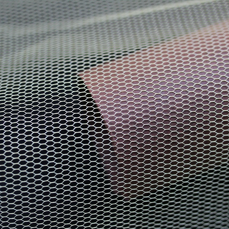 MTO 100% Mosquito Net Tulle Mesh Fabric Roll for Kid Wedding Dress Transparent Polyester Tent Tricot Dyeing Solid Fabric Knitted