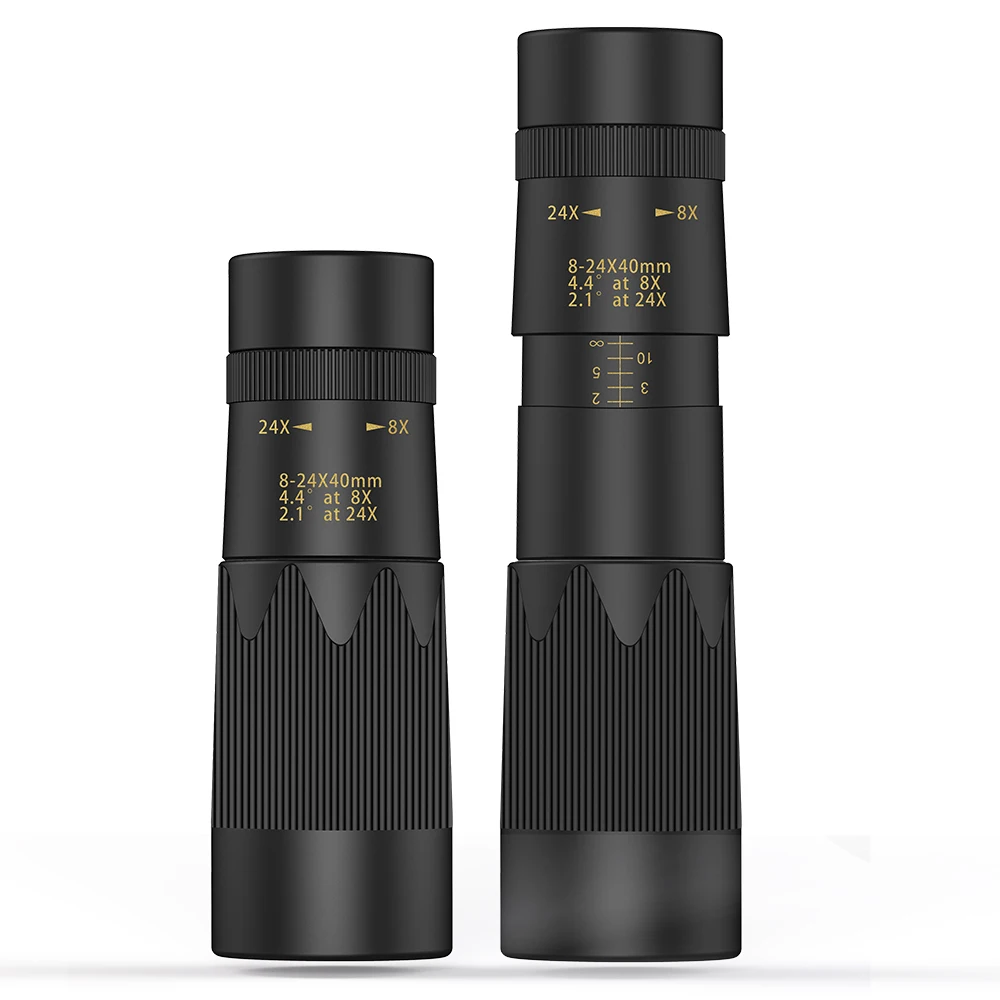 SUNCORE зум Монокуляр телескоп 8-24X40 Двойной фокус оптика с многослойным покрытием объектива BAK4 Prism Зрительная труба с штативом и мобильного телефона