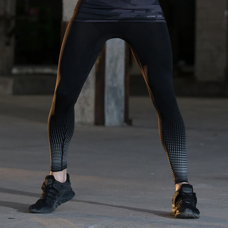 Sexy Mens Leggings GYM Leggins Sport 86% Polyester 14% Spandex Running Pants