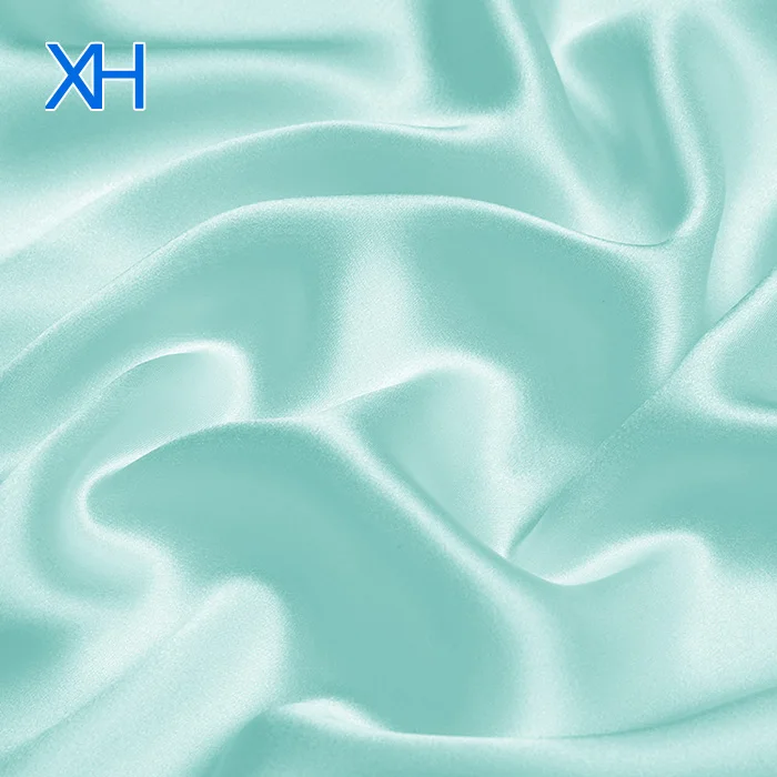 Hot Fashion Shiny Plain Satin Silk Sarees Fabric Charmeuse with Low Price by Xinhe Textiles