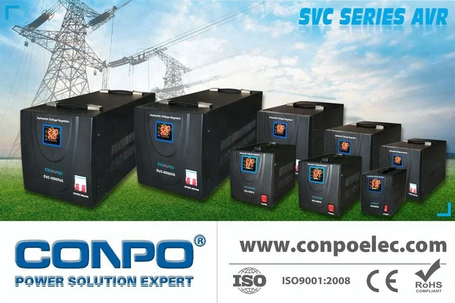 SVC-1500VA(LED) 1Phase Servo type AC Automatic Voltage stabilizer regulator AVR 220V/110VAC LED digital display