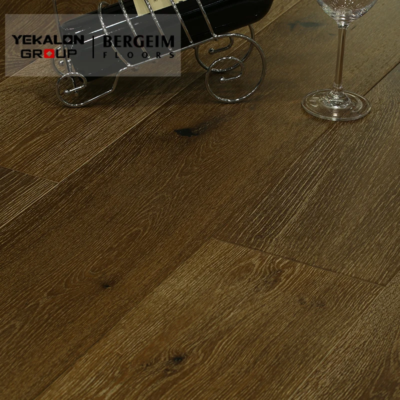 Indoor Decoration Mahogany Wood Flooring  Bronze Wood Natural UV Oil &Brushed Color Oak Flooring