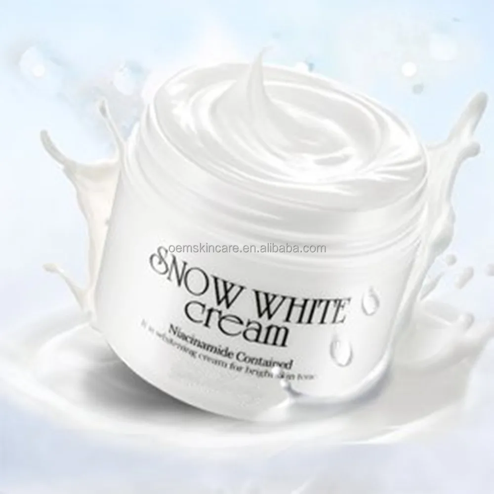Private label Best Facial Niacinamide Brightening and Whitening Snow White Cream