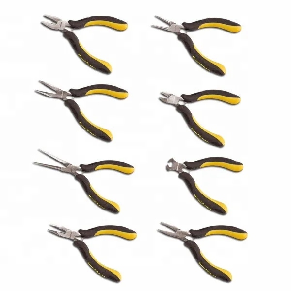 
50,0000 pcs sold Pliers cutting Pliers drop forged tpr handle Combination Diagonal long nose side cutter slip joint Mini Pliers 